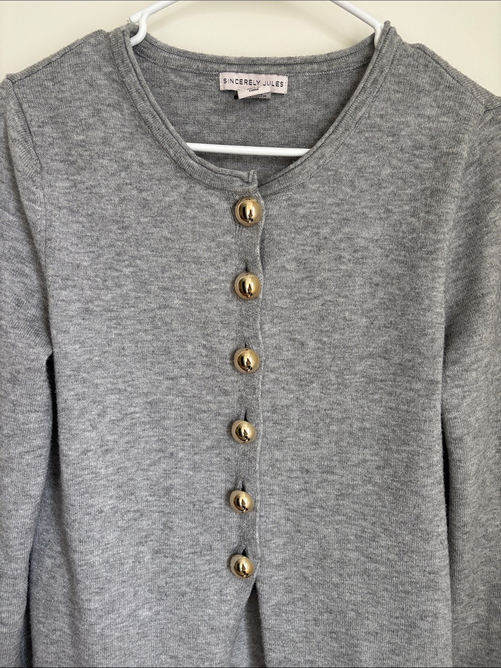 Sincerely Jules Light Grey Knit Sweater
